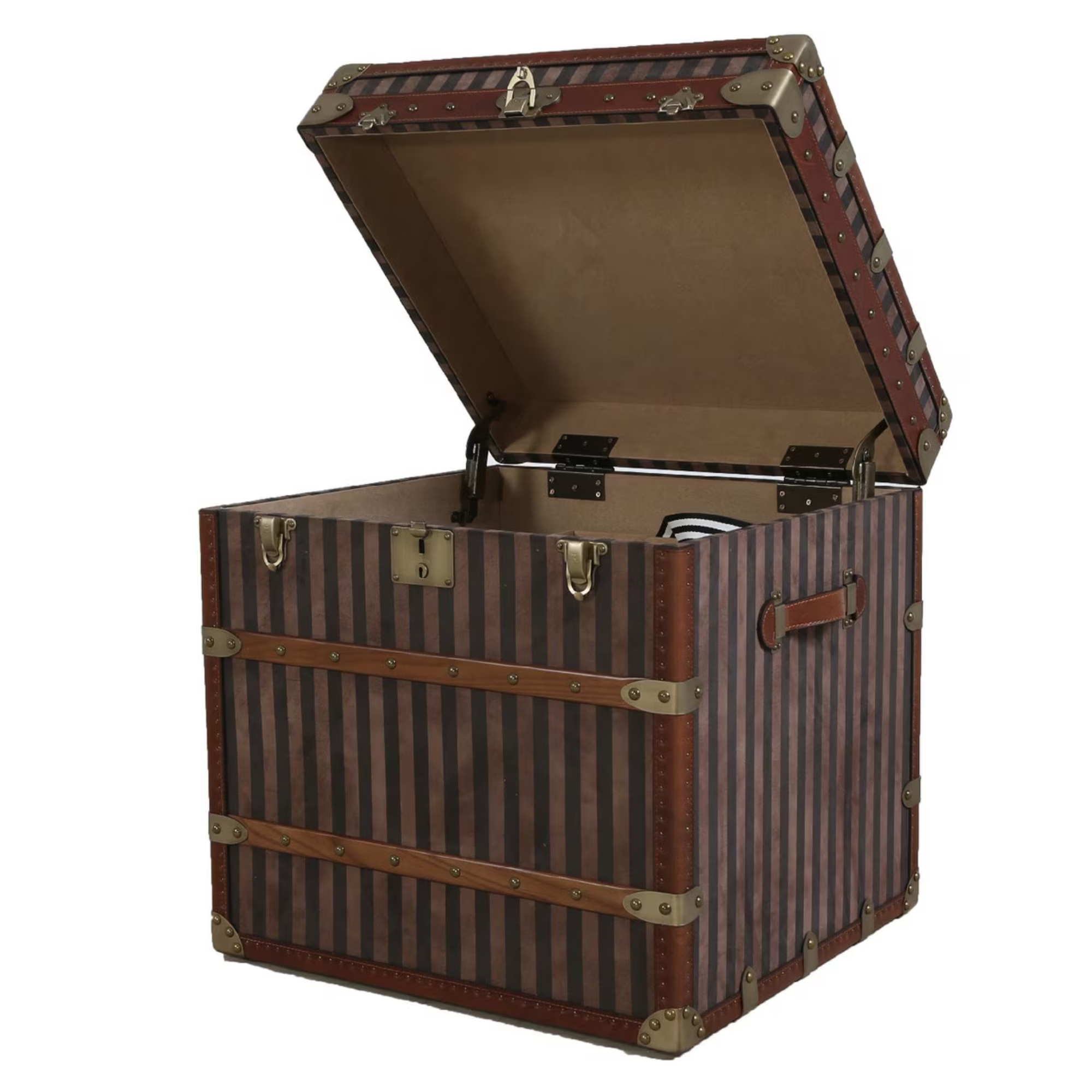 TRUNK | OAK, LEATHER & ANTIQUE BRASS
