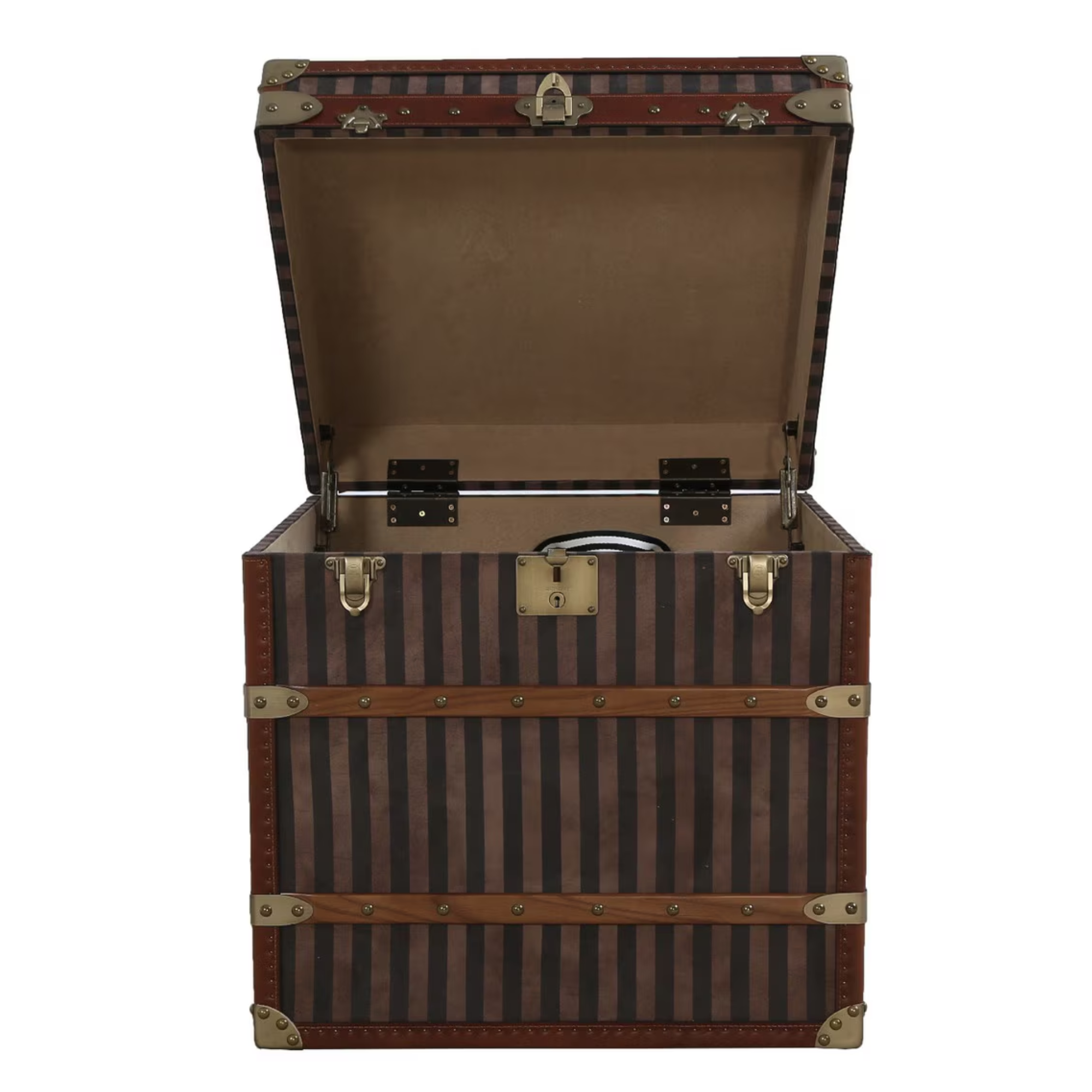 TRUNK | OAK, LEATHER & ANTIQUE BRASS