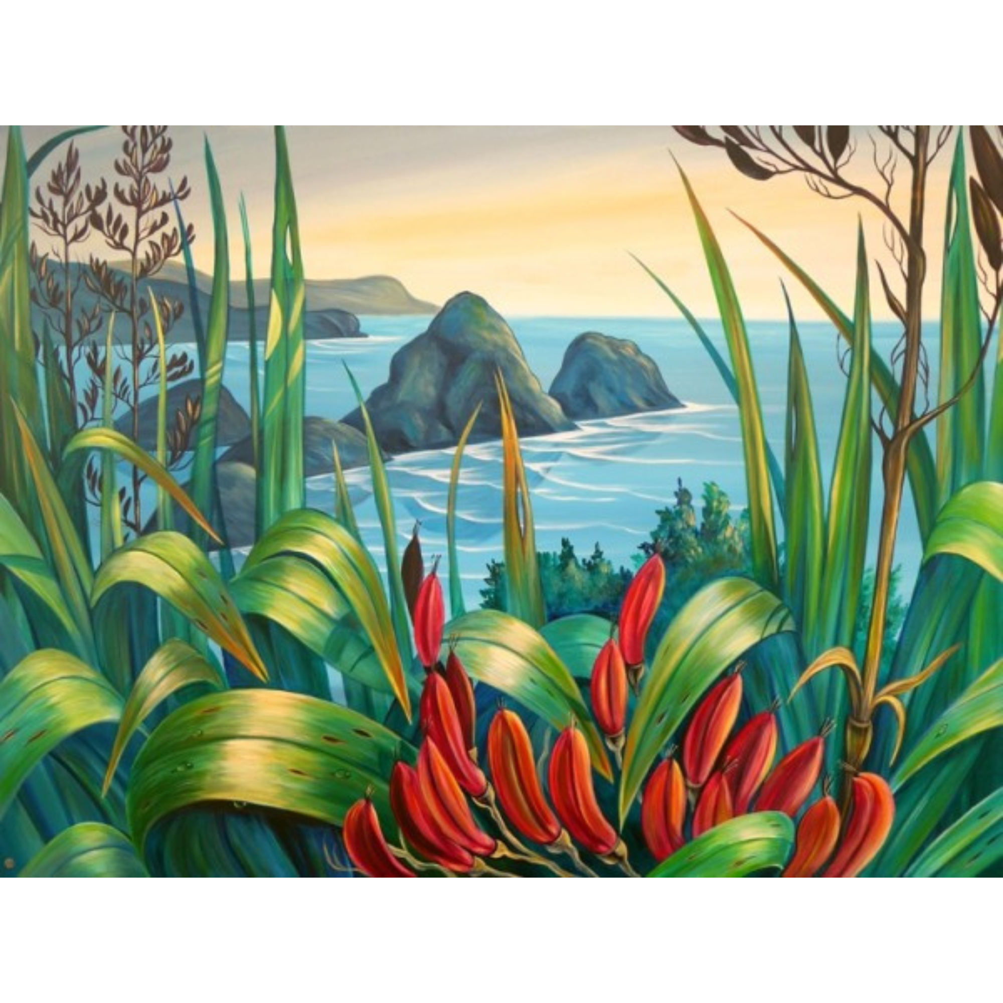 TE HENGA | CANVAS READY TO HANG | IRINA VELMAN | NZ MADE