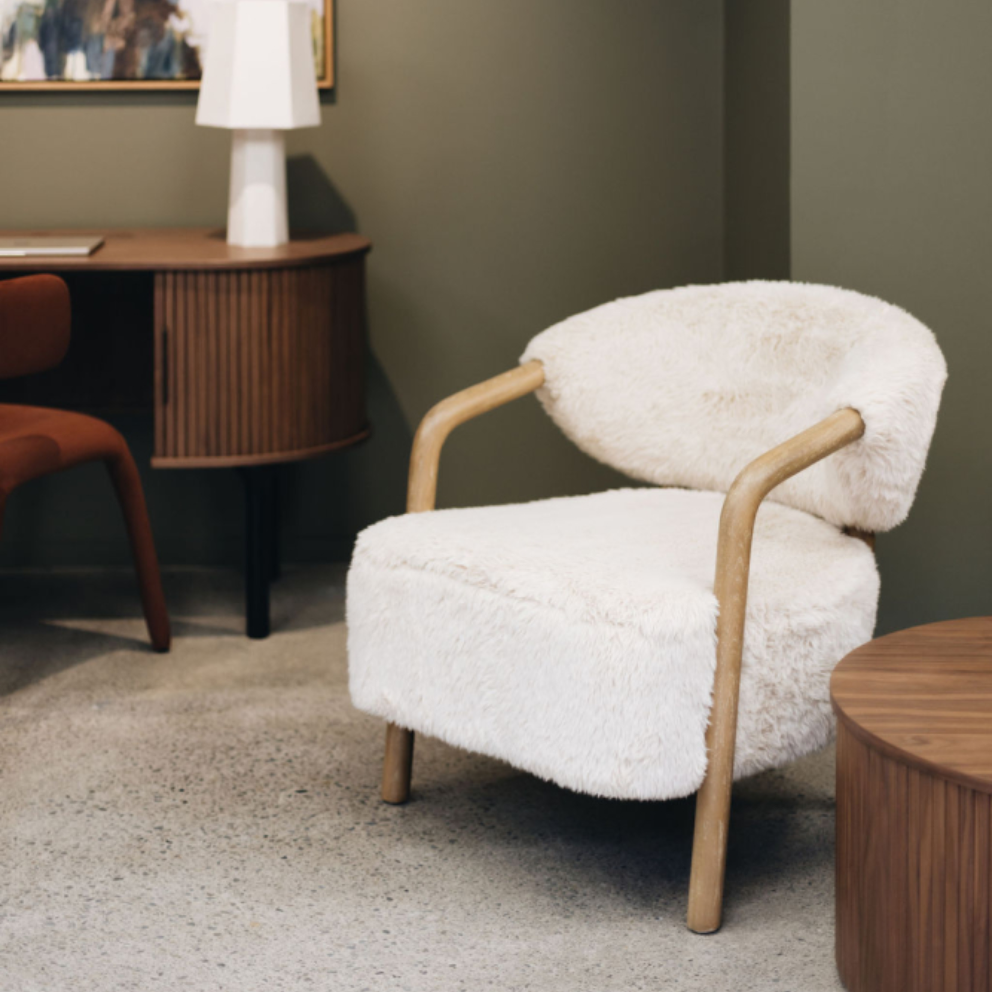 YAK ARMCHAIR | TIBETAN BUFFALO HAIR