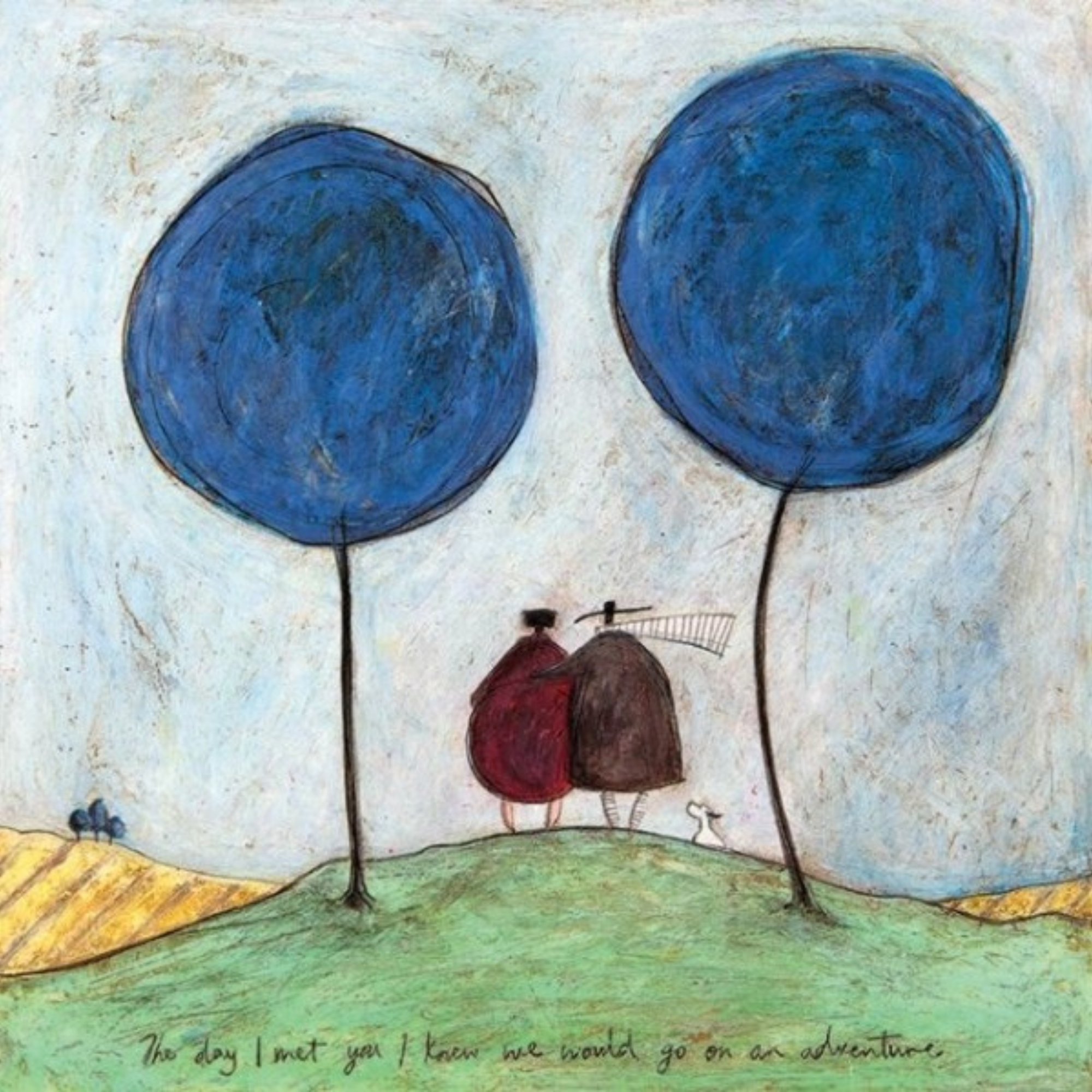 THE DAY I MET YOU | BOX FRAME READY TO HANG | SAM TOFT | NZ MADE