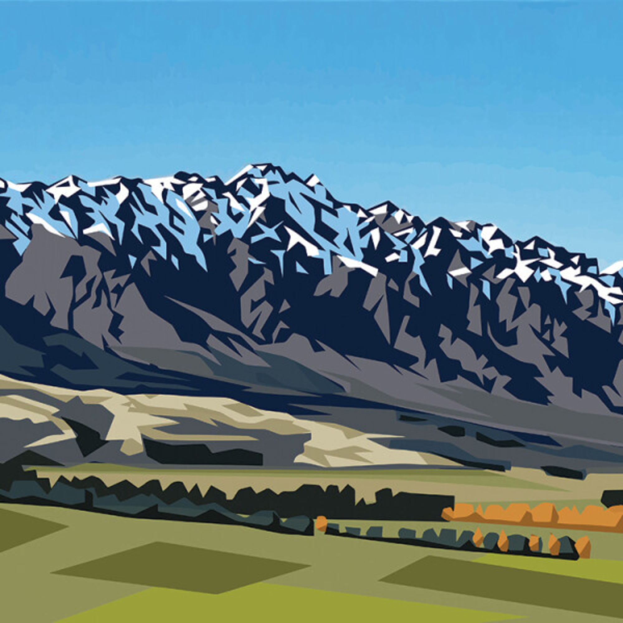 THE REMARKABLES | CANVAS STRETCHED READY TO HANG | IRA MITCHELL  | NZ MADE