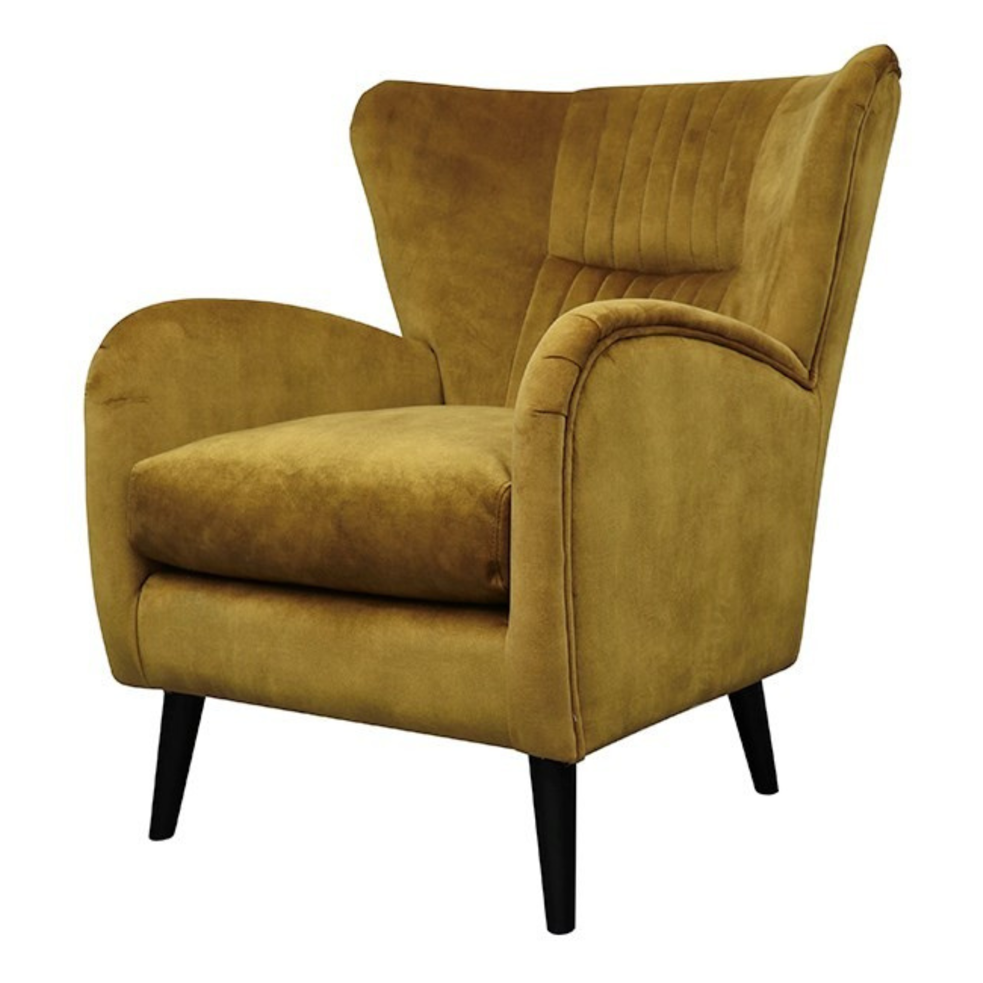 THEO VELVET WINGBACK ARMCHAIR