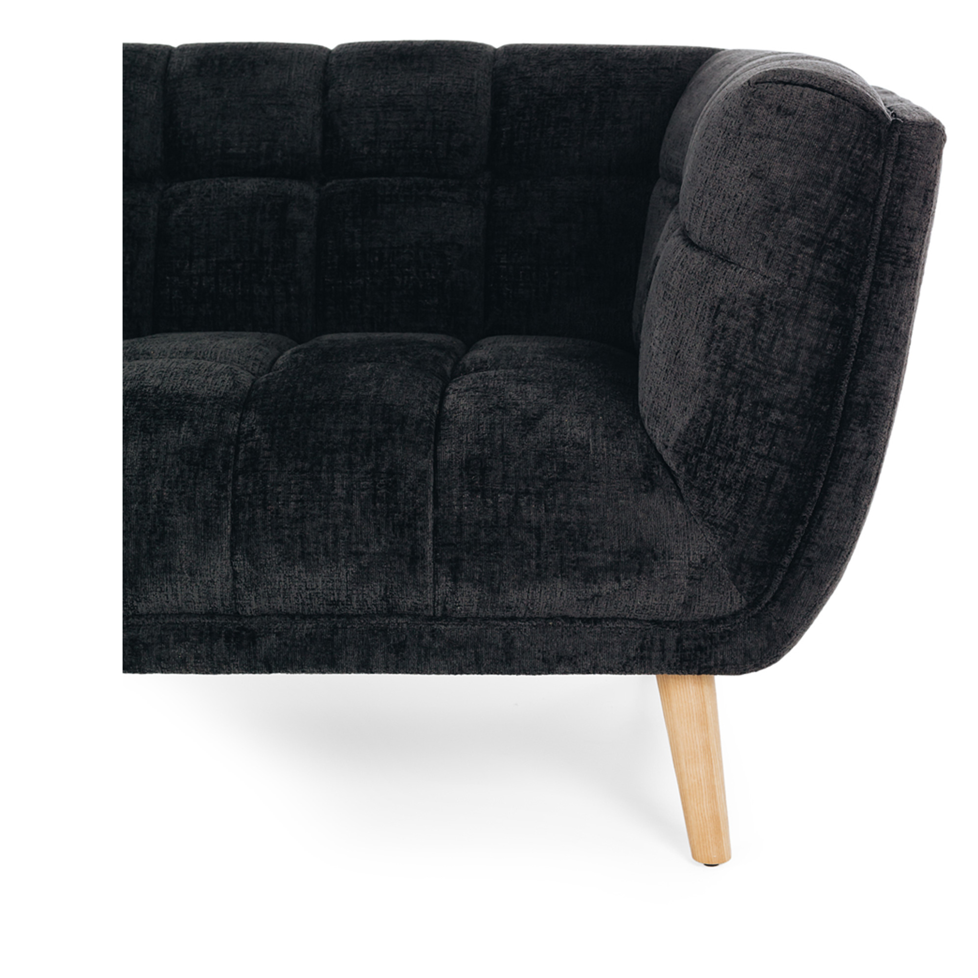 TOWELIE 3 SEATER SOFA | PANTHER BLACK