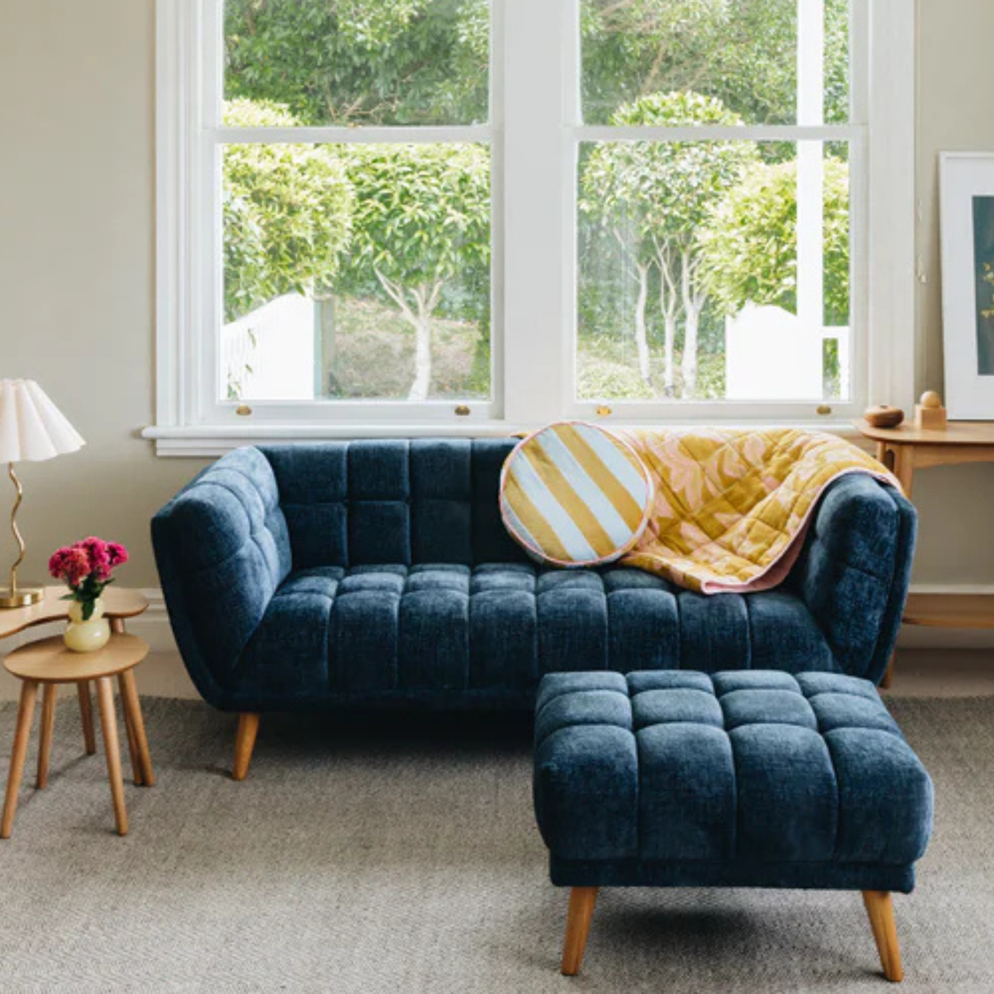 TOWELIE 3 SEATER SOFA | INDIGO BLUE