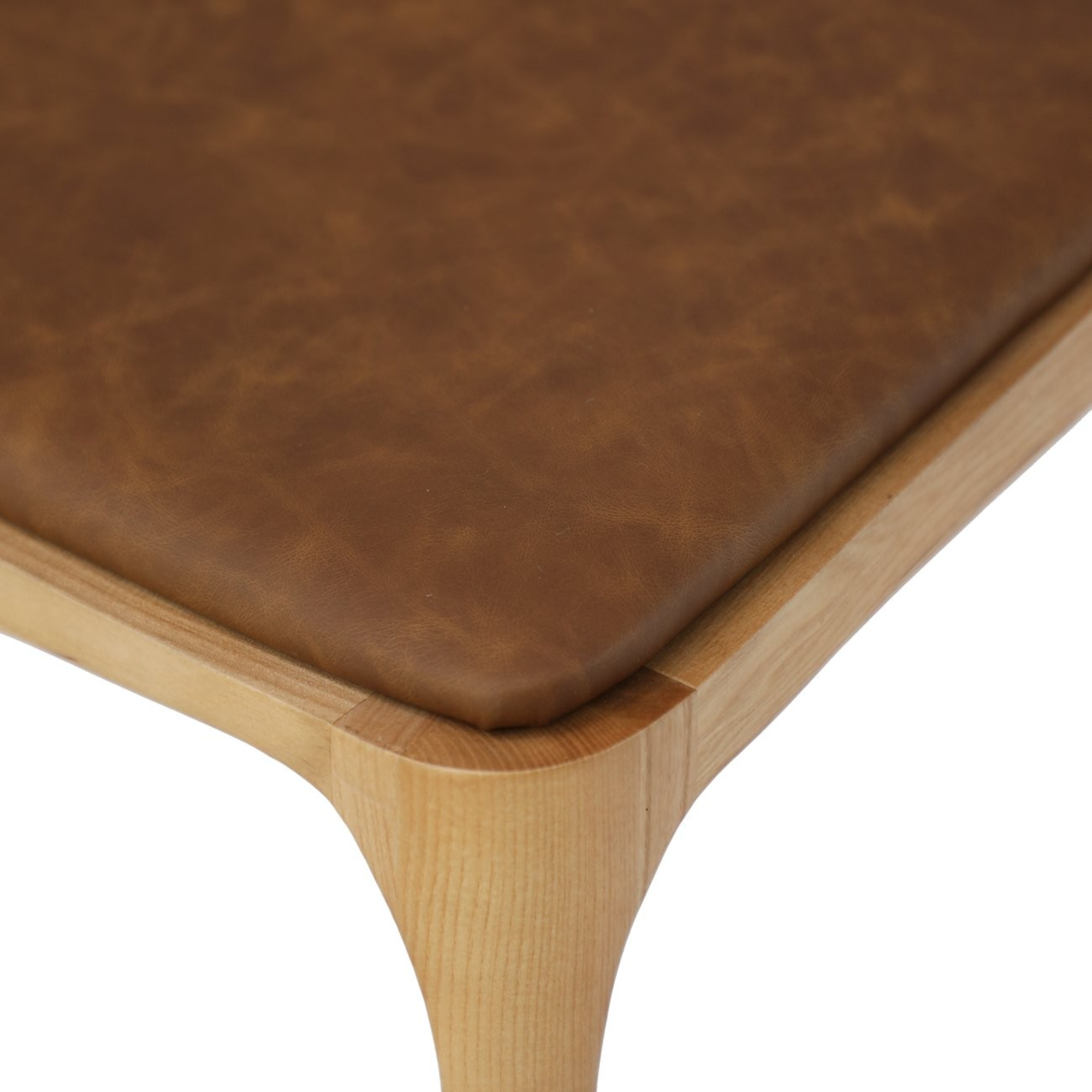 VAASA STACKABLE DINING CHAIR | TAN LEATHER