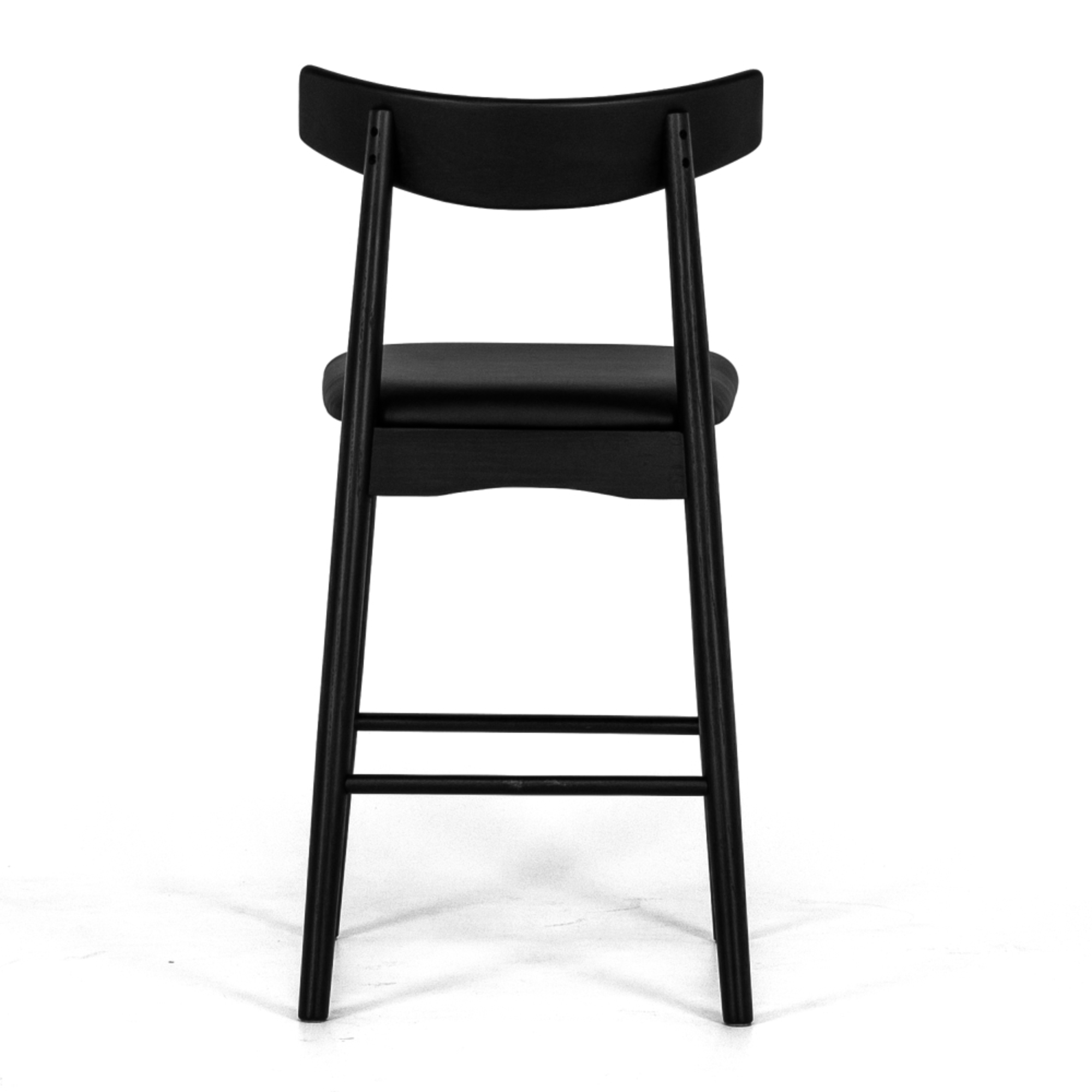 Wagner Barstool | Solid Black Oak
