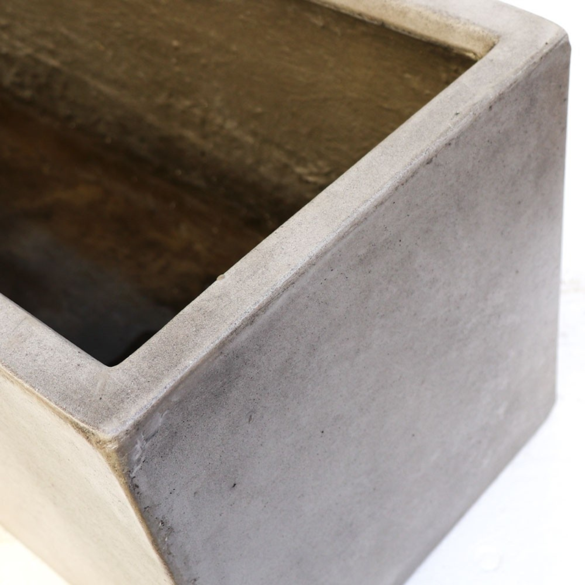 WAIHOU RECTANGLE PLANTER | 3 SIZES | BLACK, WHITE or WEATHERED CEMENT