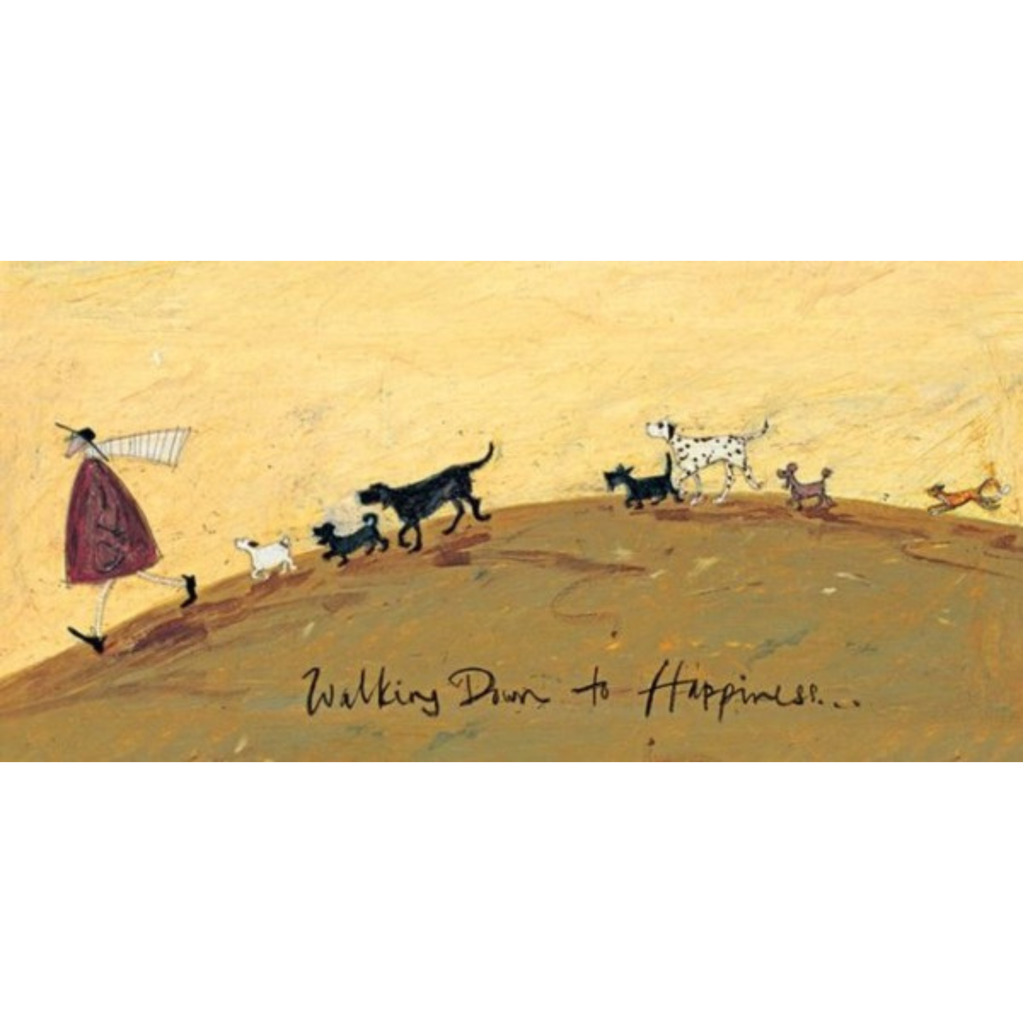 WALKING DOWN TO HAPPINESS | BOX FRAME READY TO HANG | SAM TOFT | NZ MADE