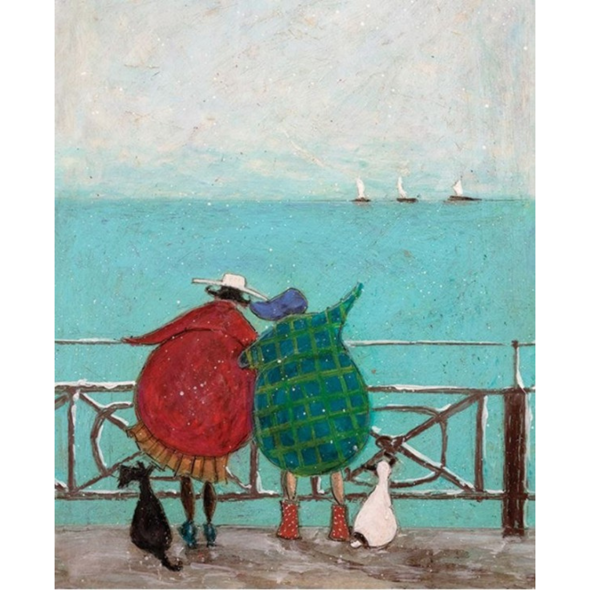 WE SAW THREE SHIPS | BOX FRAME READY TO HANG | SAM TOFT | NZ MADE