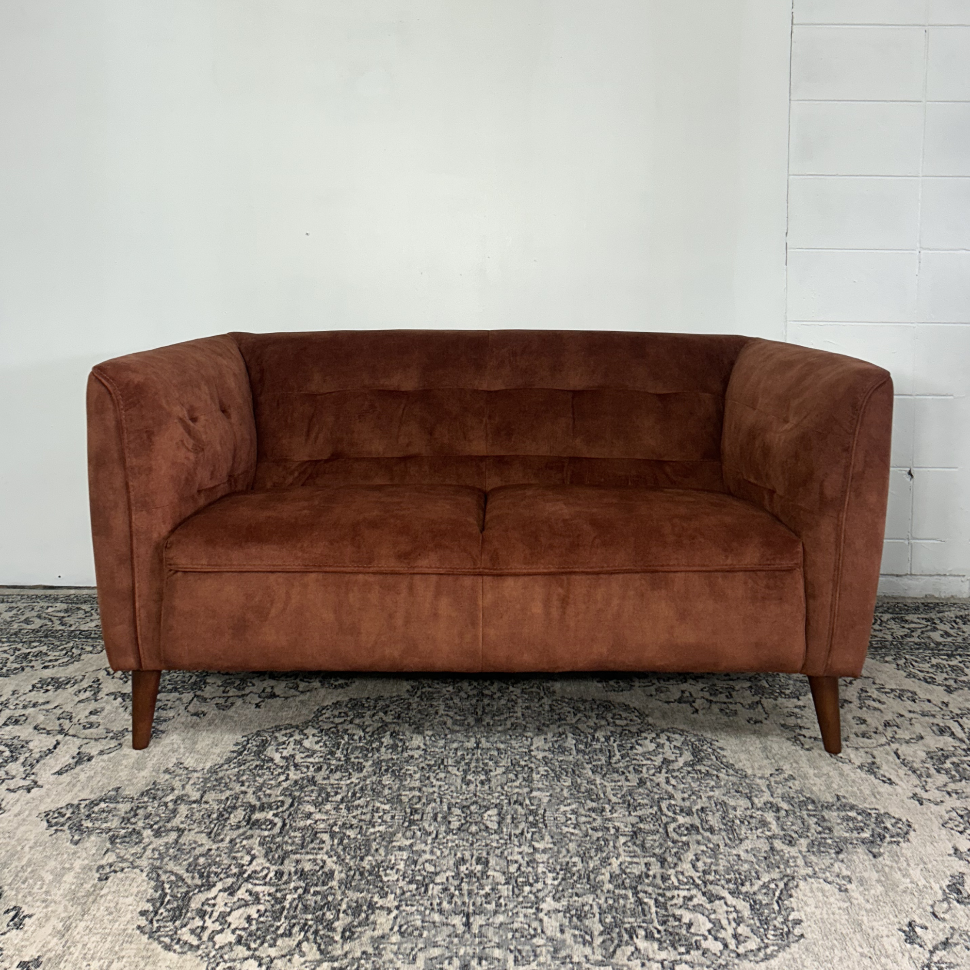 Wesley 2 Seater Sofa | Burnt Orange