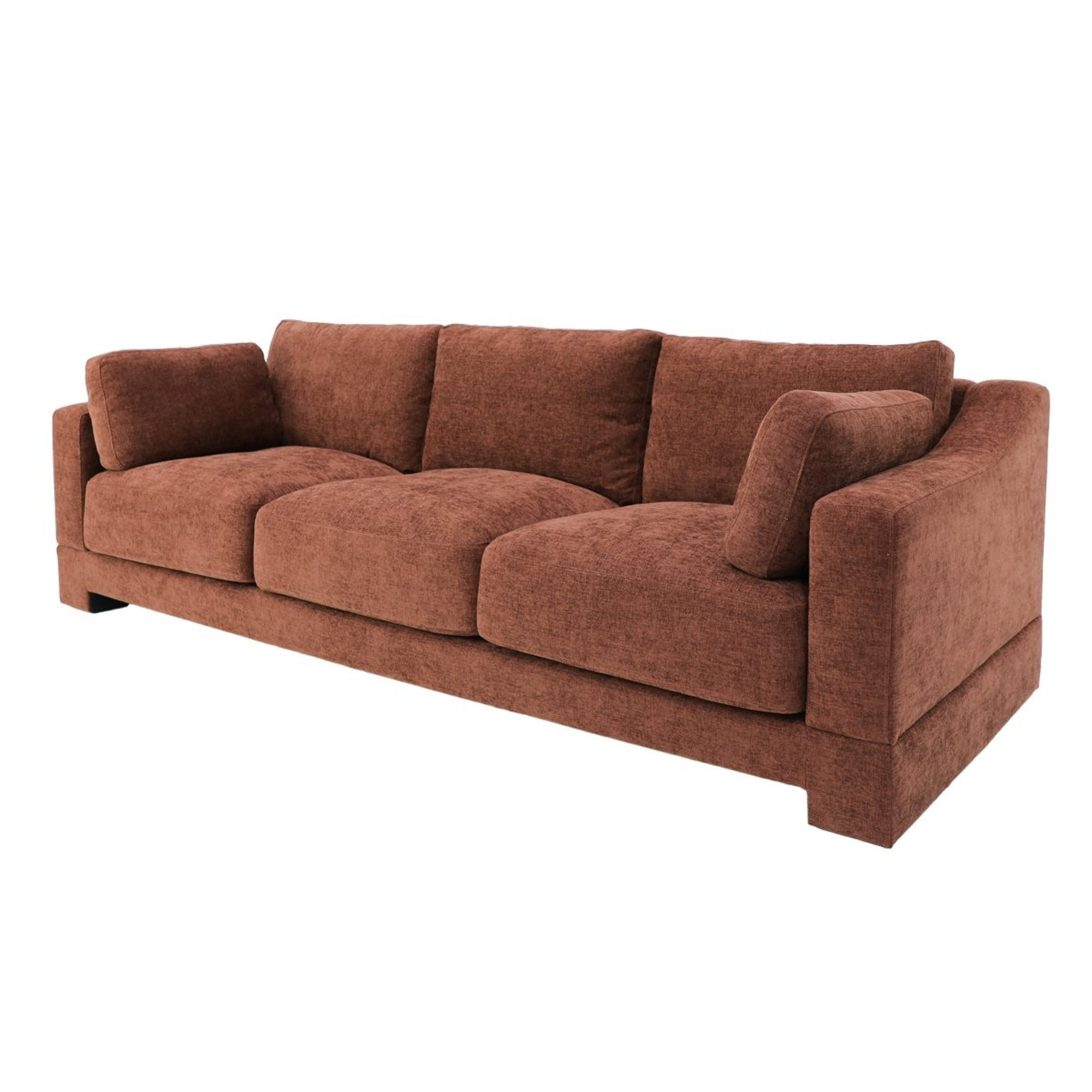 Western 3 Seater Sofa | Rust