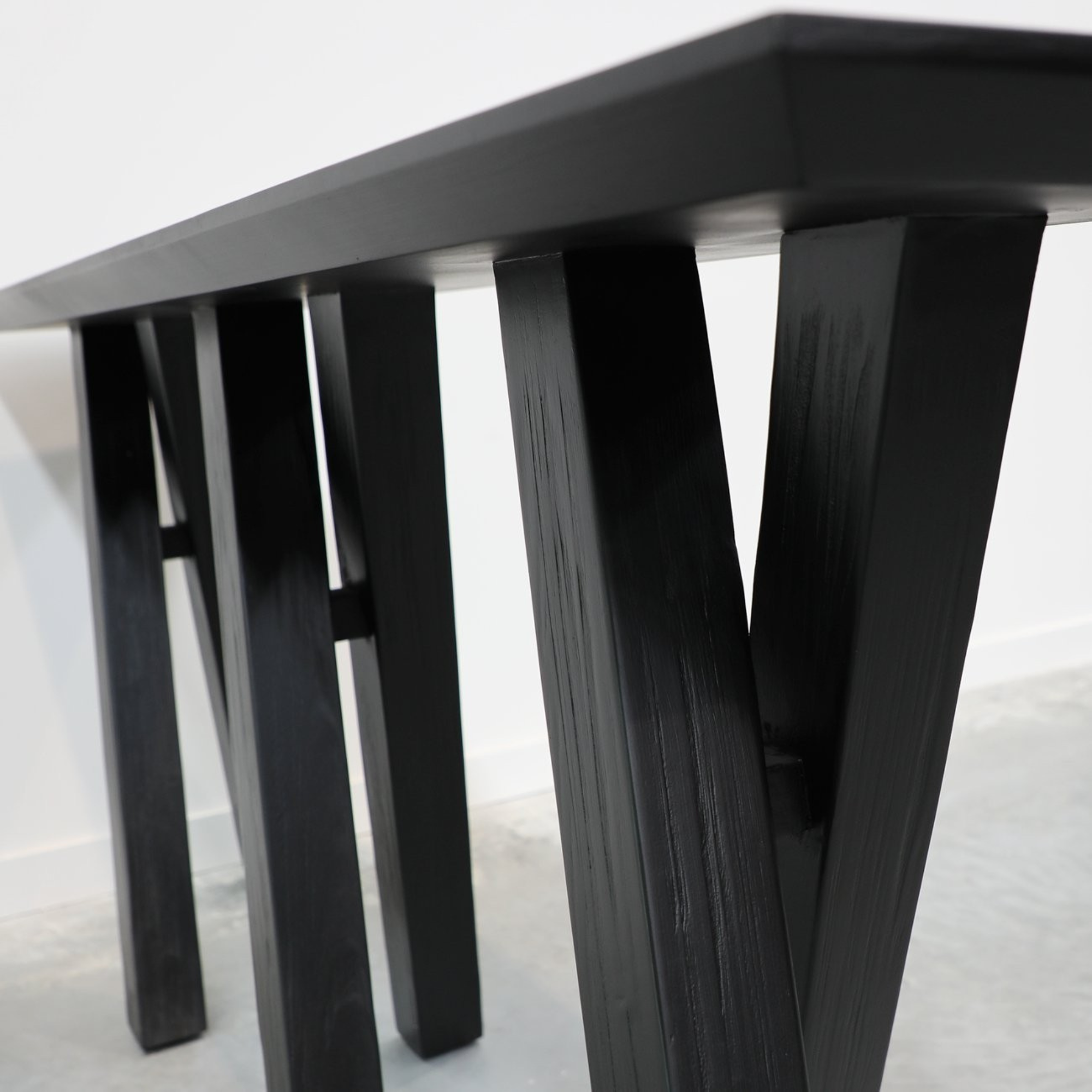 WHEELER CONSOLE TABLE | MATT BLACK