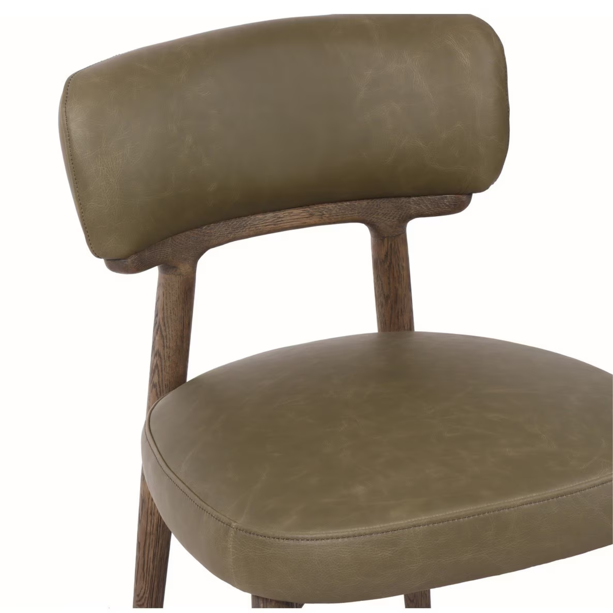 Willow Dining Chair | Olive Leather