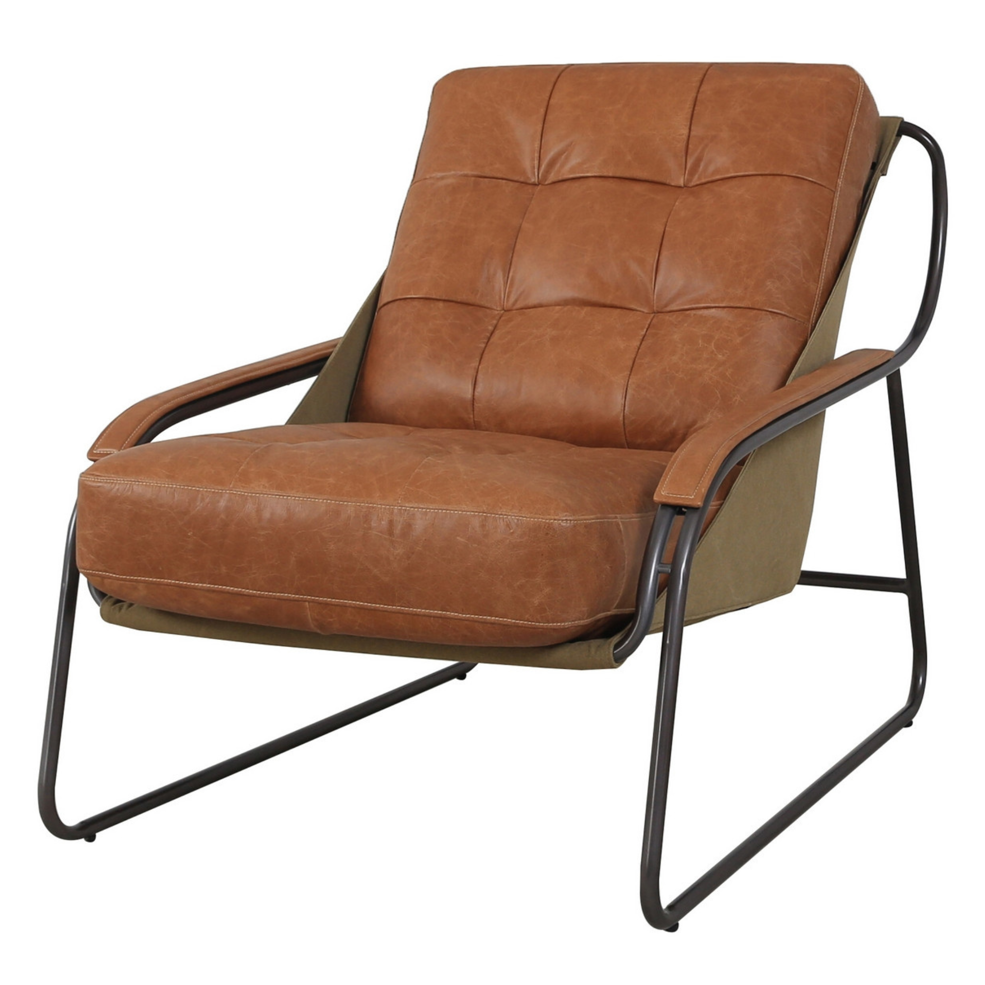 ZENITH LEATHER & CANVAS CHAIR