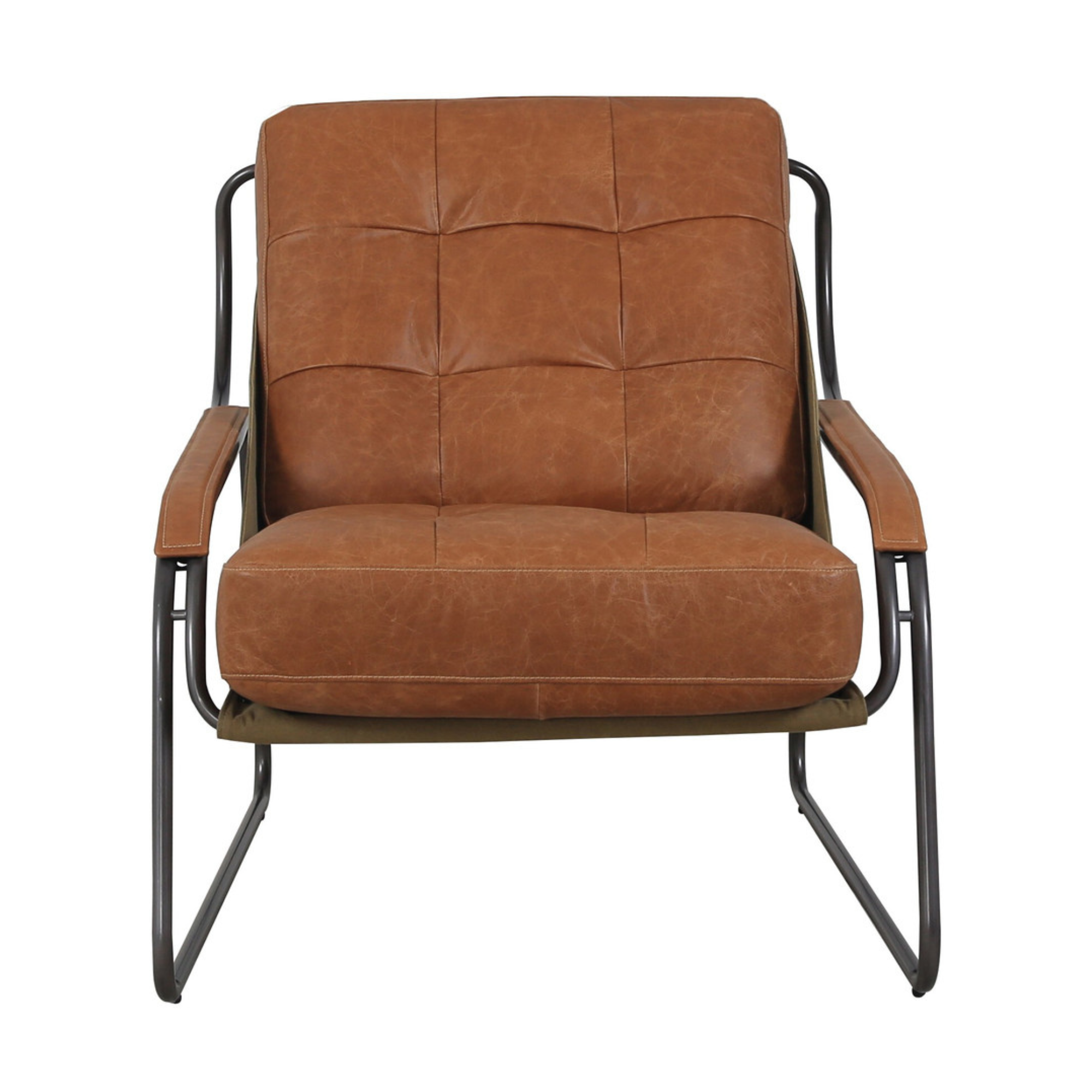ZENITH LEATHER & CANVAS CHAIR