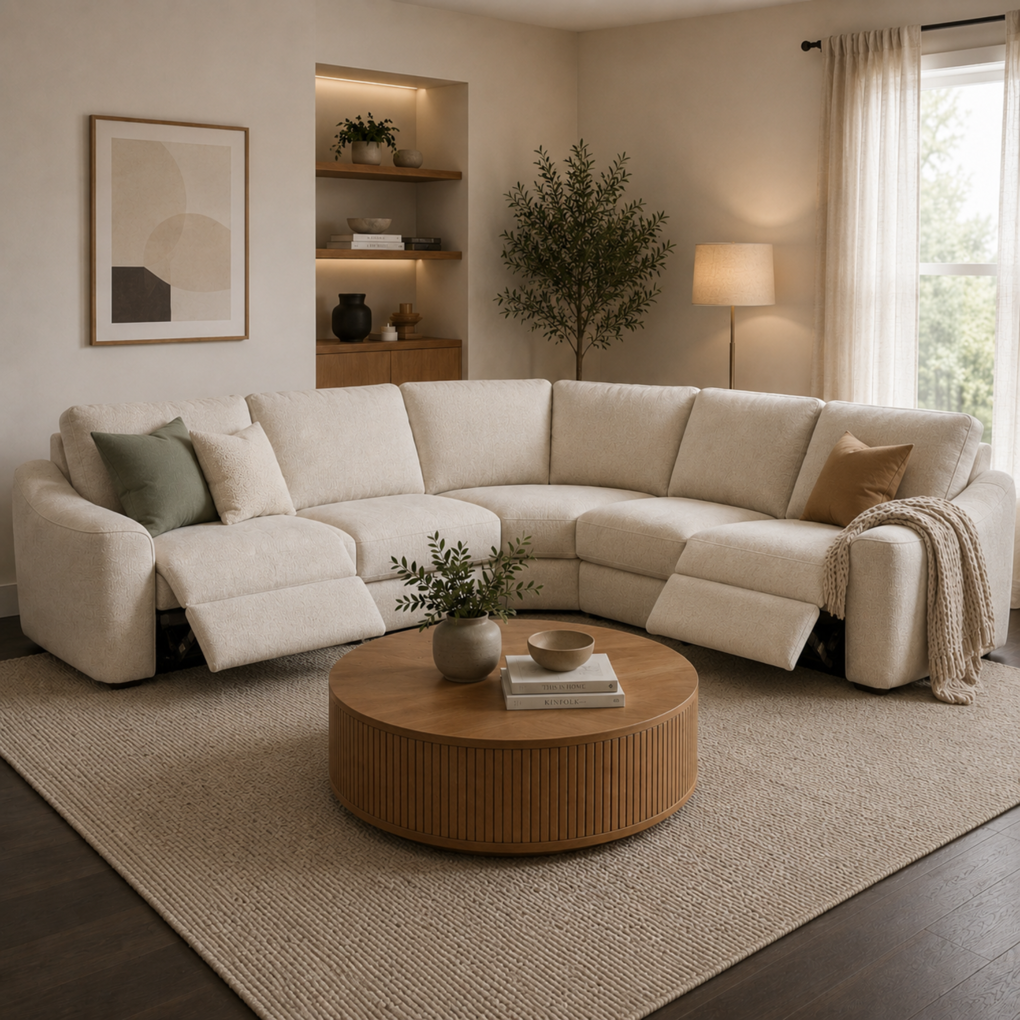 Zola Corner Electric Lounge Suite | Beige