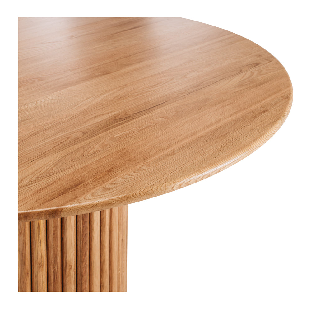 SIGMA DINING TABLE 120 ROUND | BLACK OR NATURAL OAK