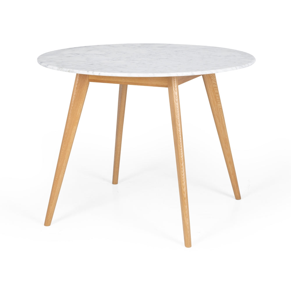 COMPASS 1.0 M MARBLE ROUND DINING TABLE