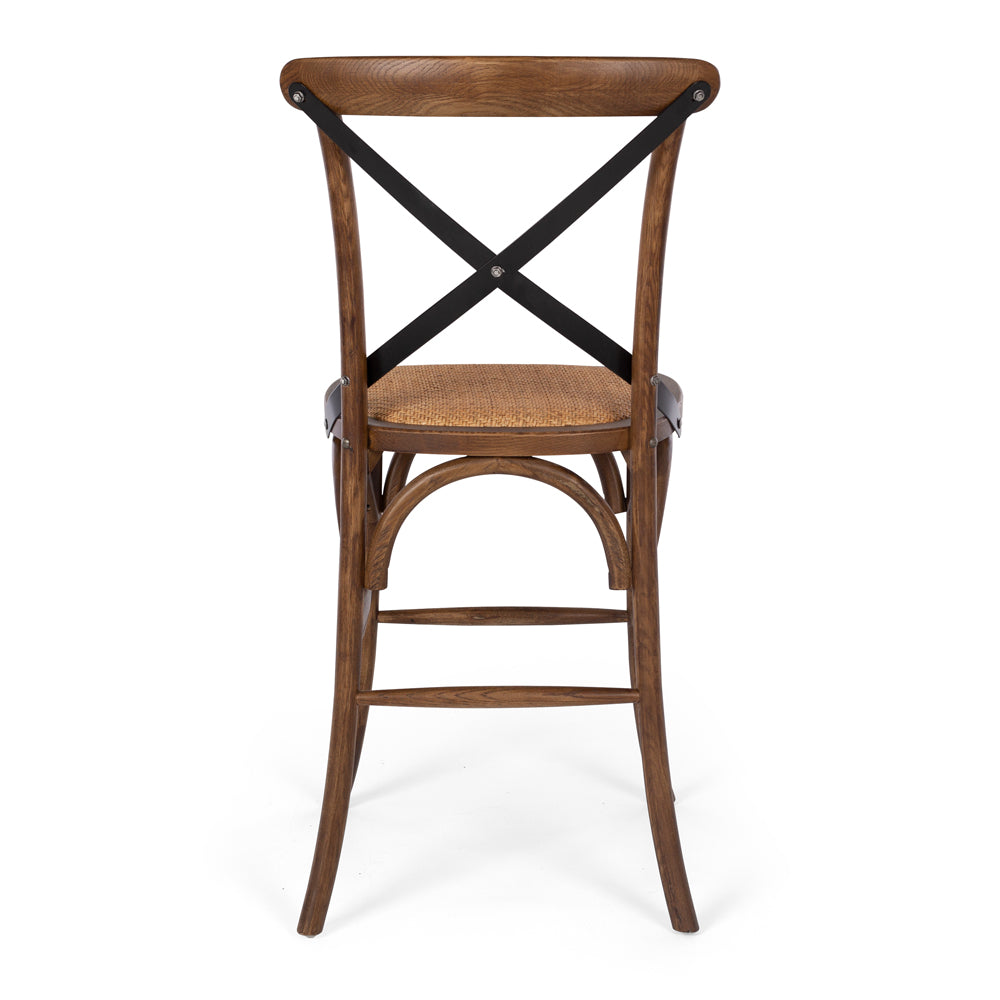 VILLA X-BACK BARSTOOL | DEEP OAK