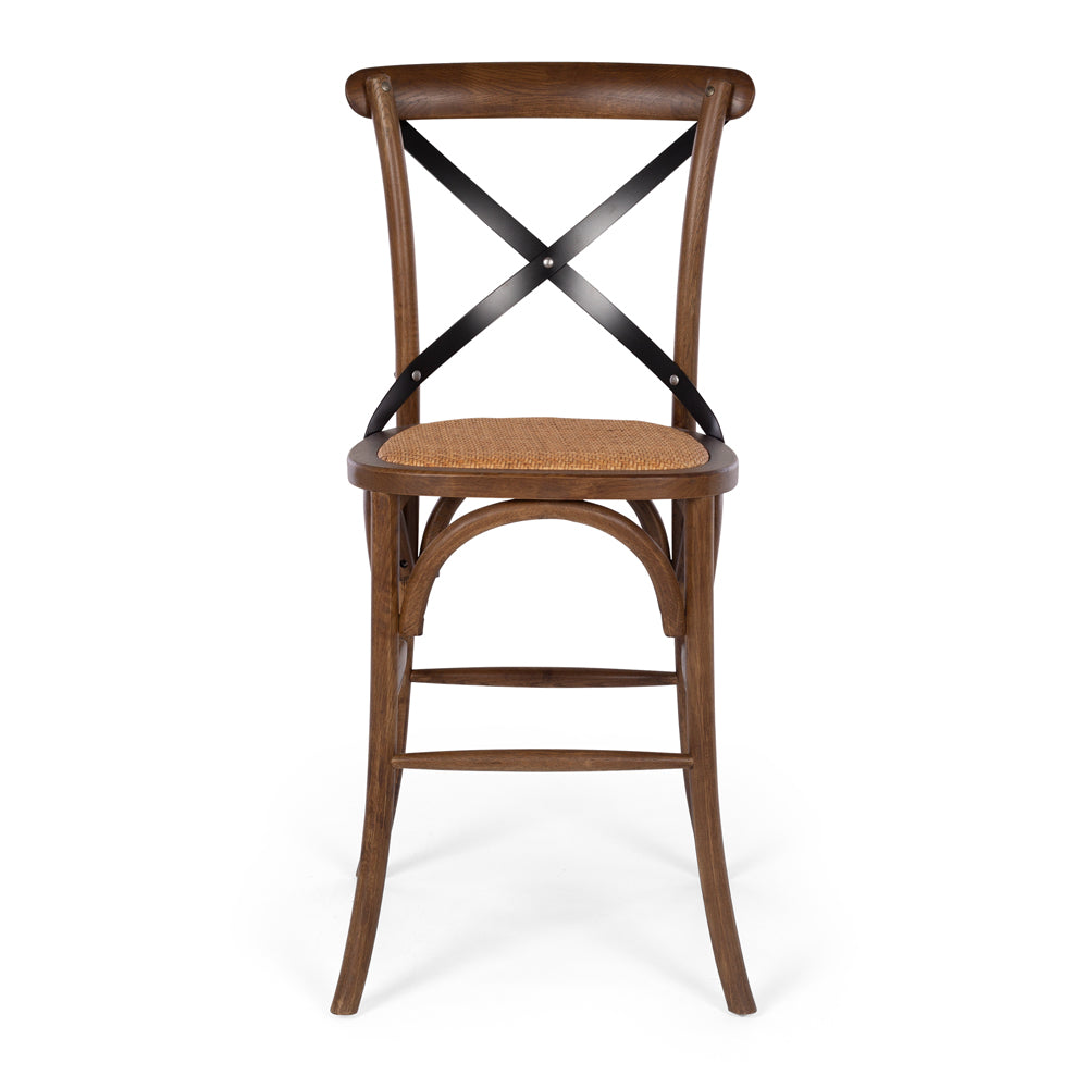 VILLA X-BACK BARSTOOL | DEEP OAK