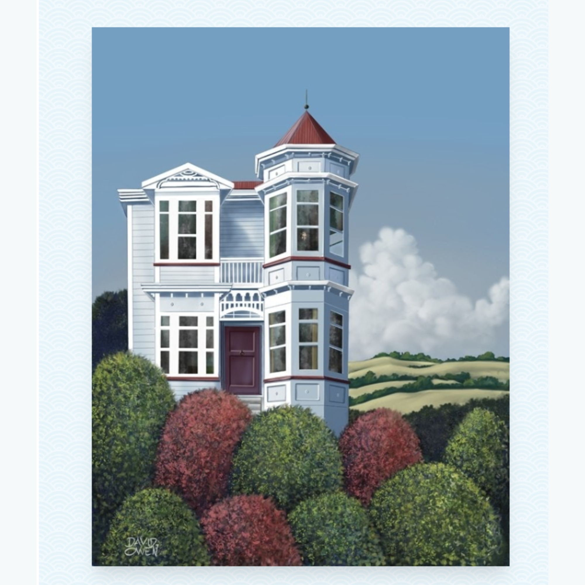 ROOM WITH A VIEW | STRETCHED CANVAS READY TO HANG | DAVID OWEN  | NZ MADE
