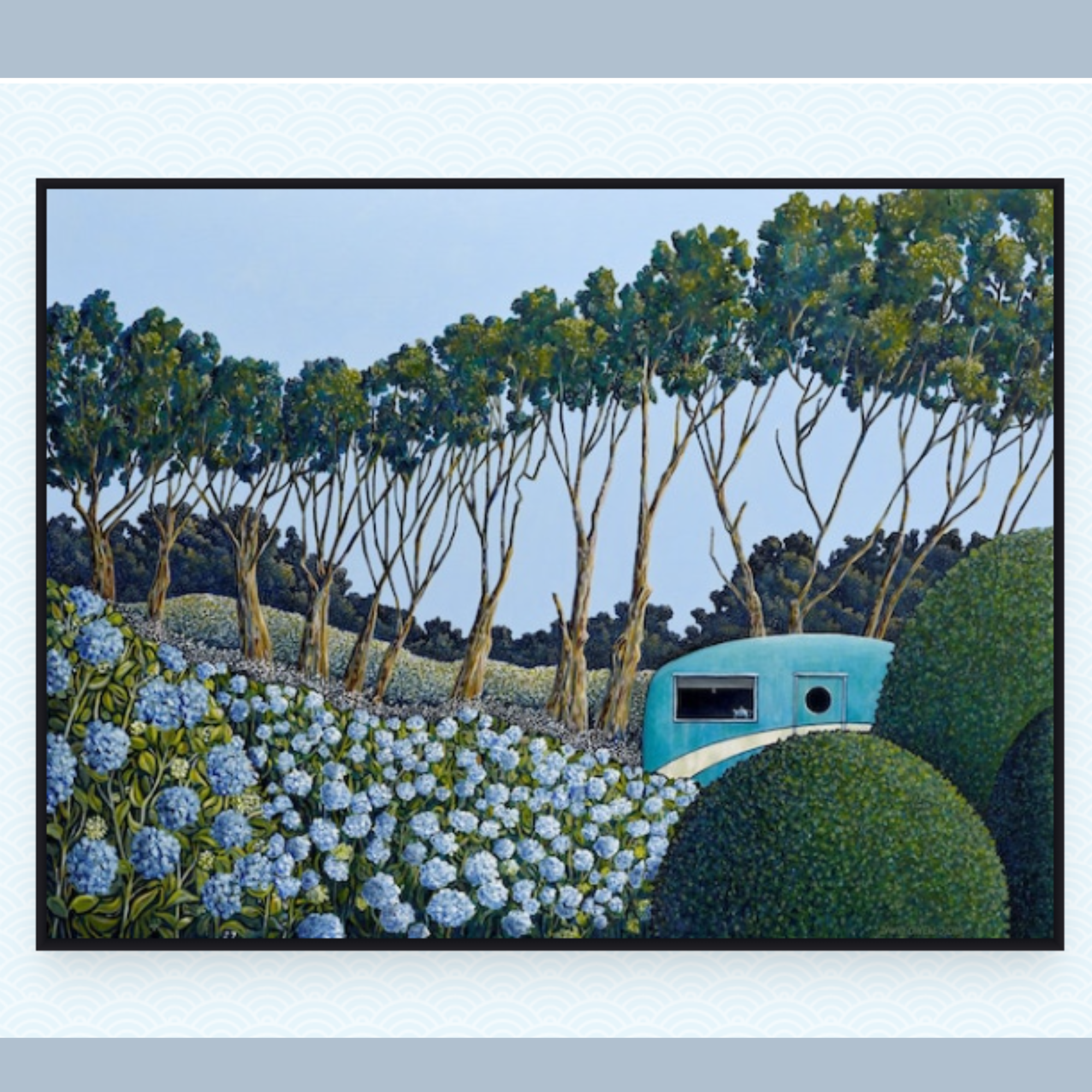 MY BLUE HEAVEN | STRETCHED CANVAS READY TO HANG | DAVID OWEN | NZ MADE