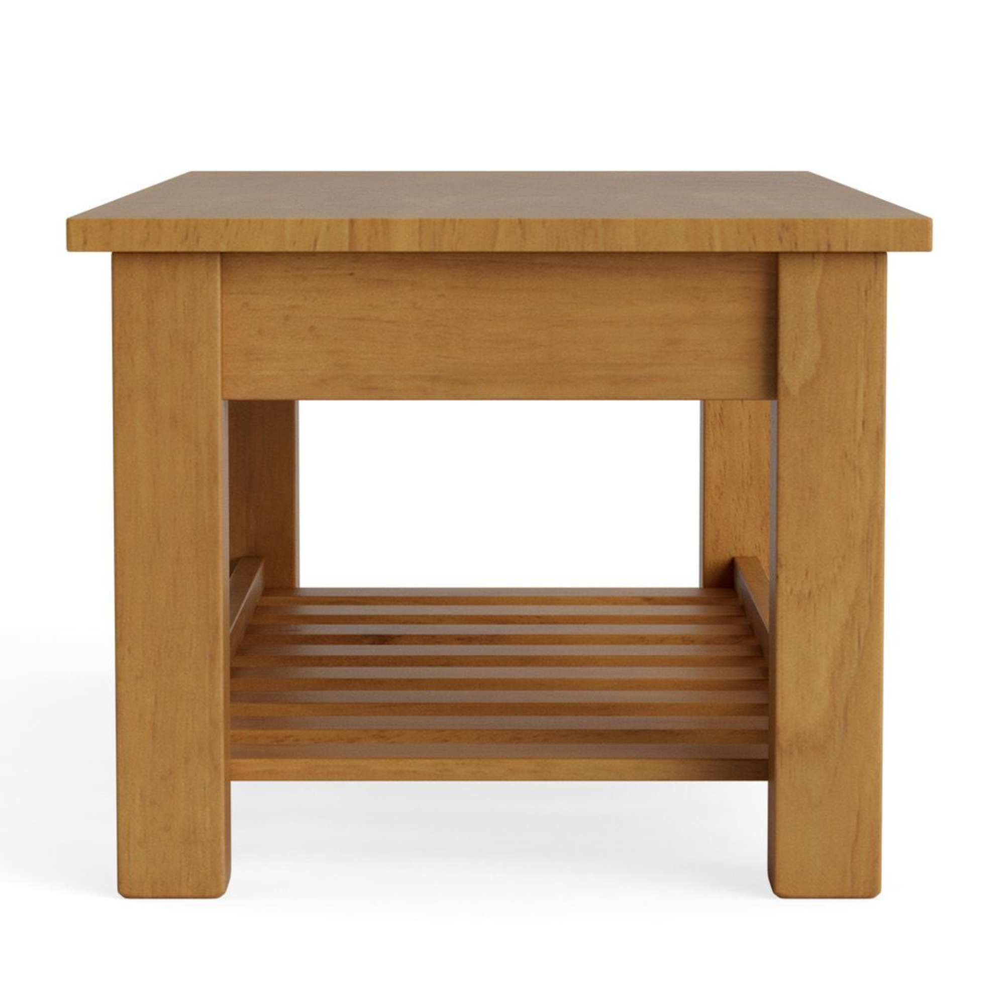 CHARLTON COFFEE TABLE WITH RACK AND DRAWER | NZ MADE