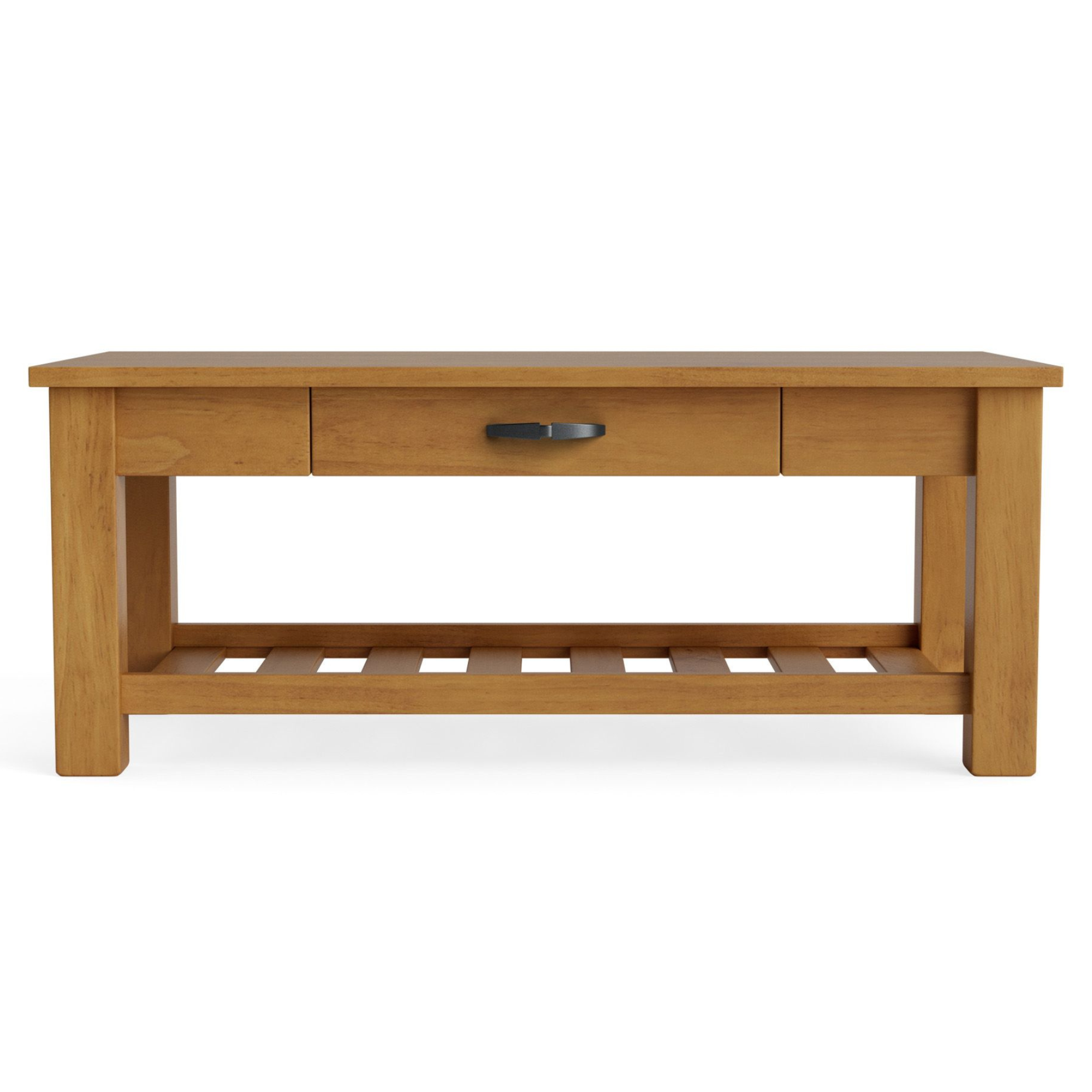 CHARLTON COFFEE TABLE WITH RACK AND DRAWER | NZ MADE