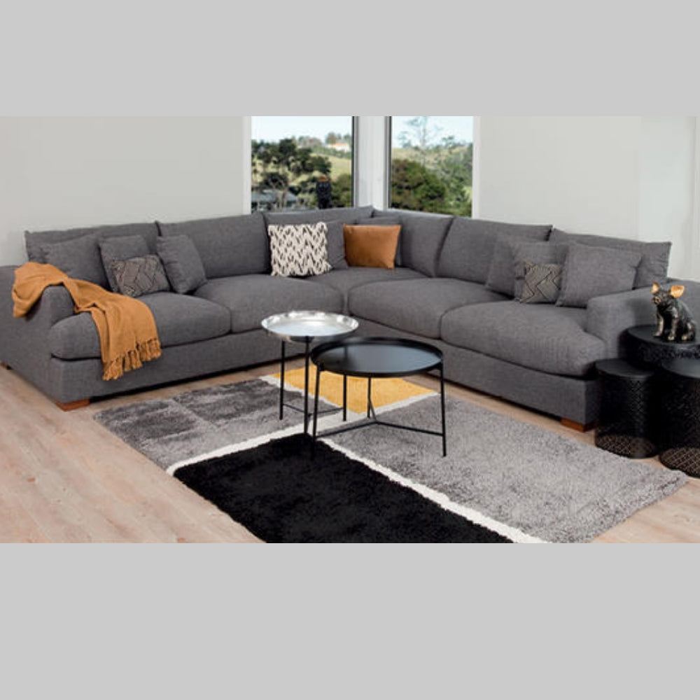 CRESCENT CORNER LOUNGE SUITE CHARCOAL Best Furniture Shop