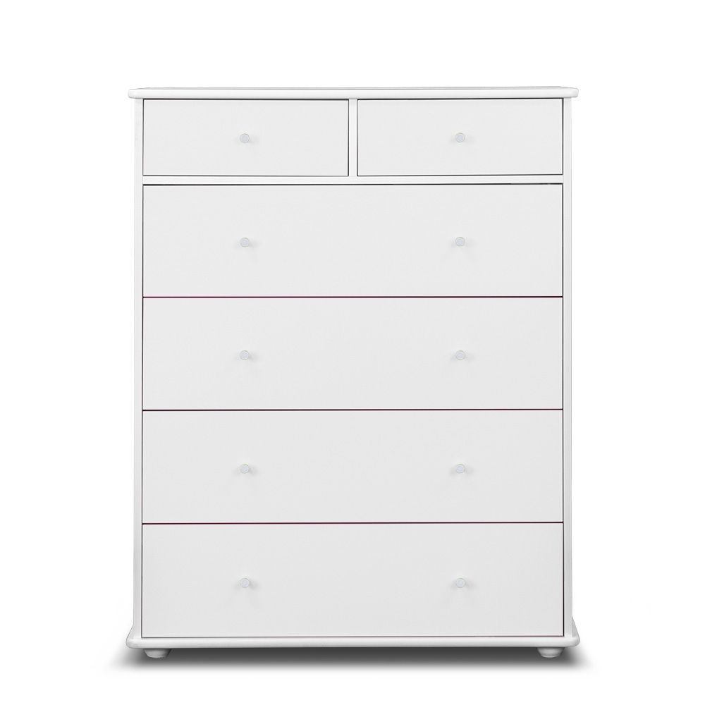 CARNIVAL  6 DRAWER TALLBOY - 6 COLOURS AVAILABLE.
