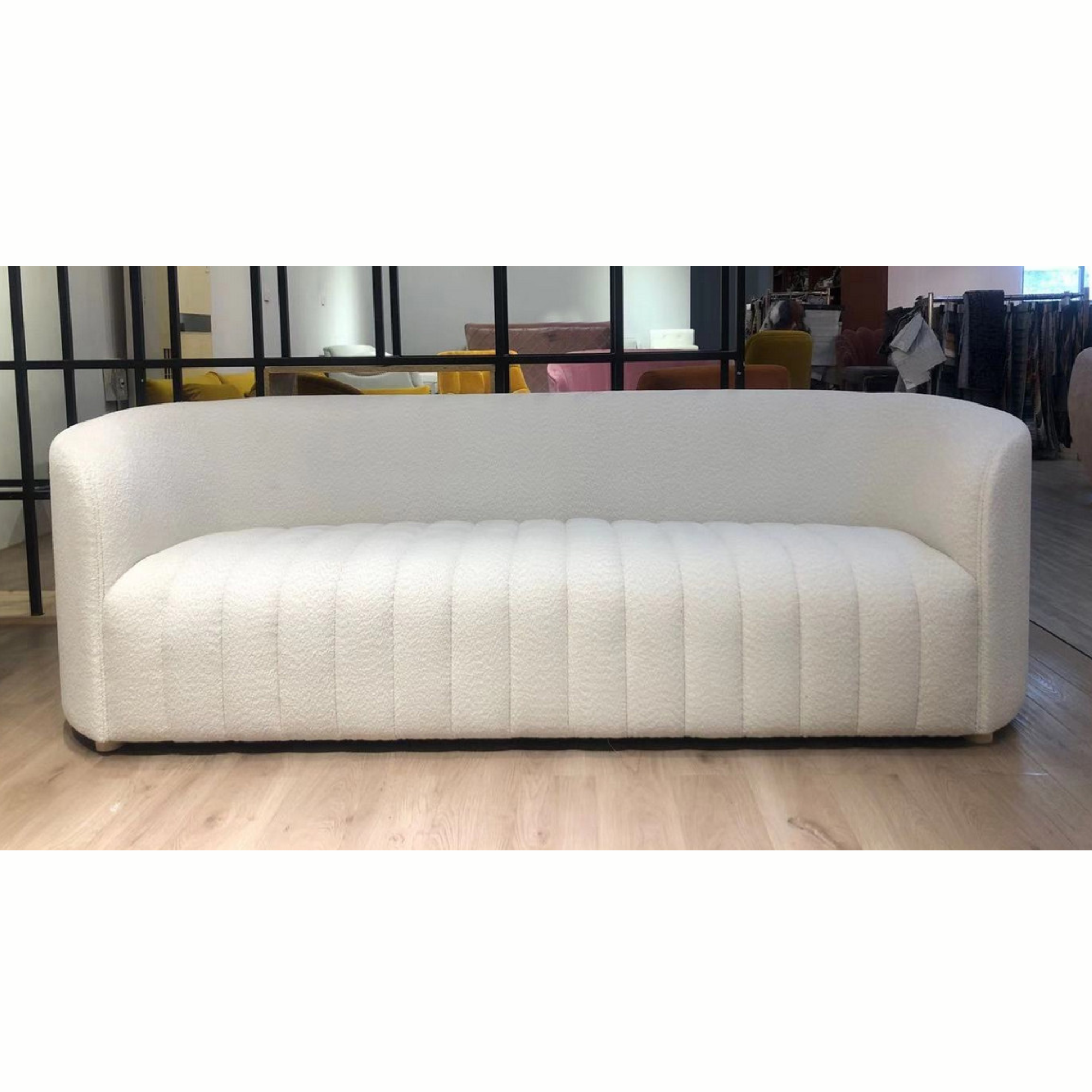 GISELLE CURVED BOUCLE SOFA