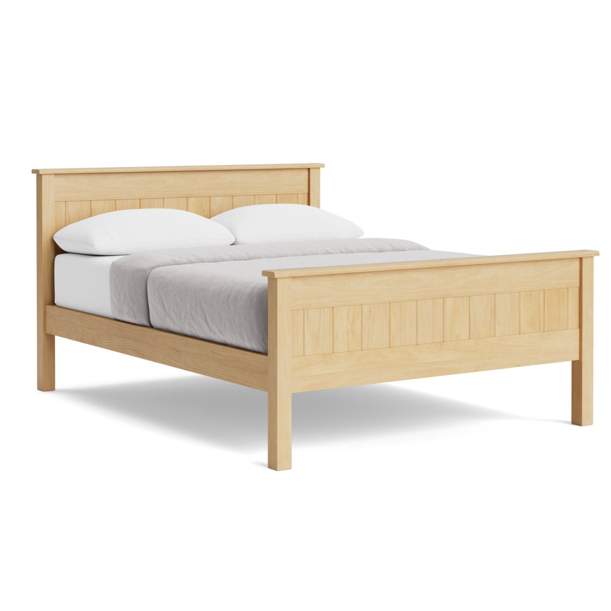 NORTHVILLE SLAT BED WITH HIGH FOOT | SLATTED OR PANELLED | NZ MADE