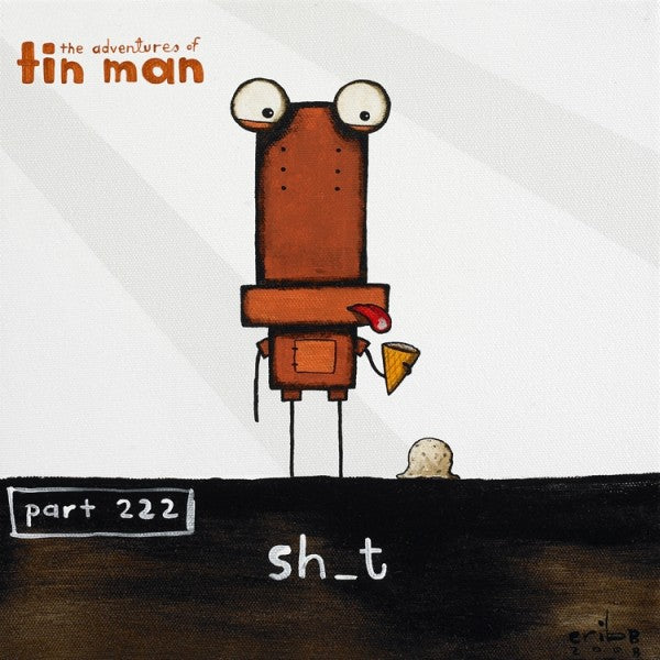 TIN MAN 'SH_T  | BOX FRAME READY TO HANG | TONY CRIBB | NZ MADE