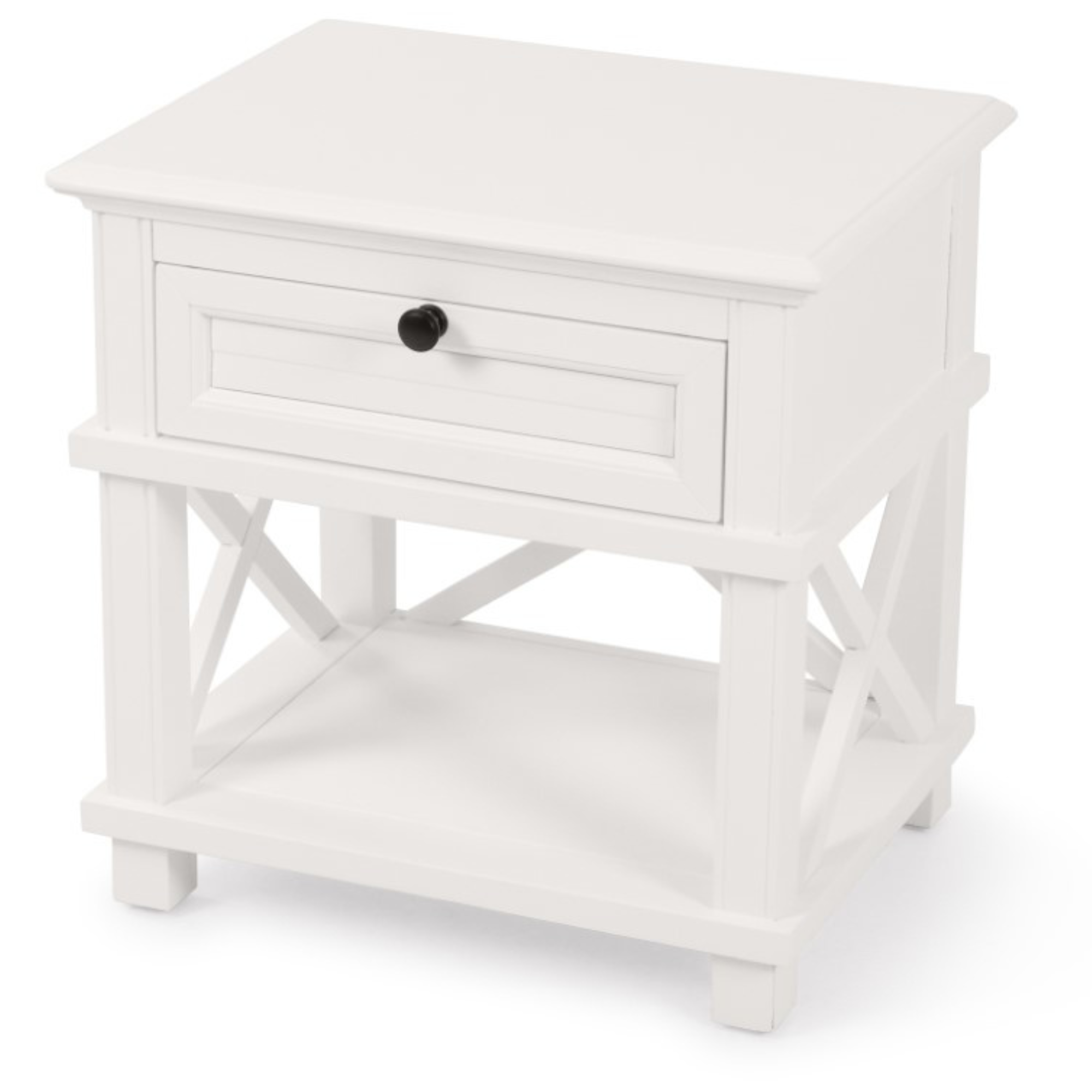 SINTRA HAMPTON STYLE BEDSIDE CABINET WITH DRAWER & SHELF