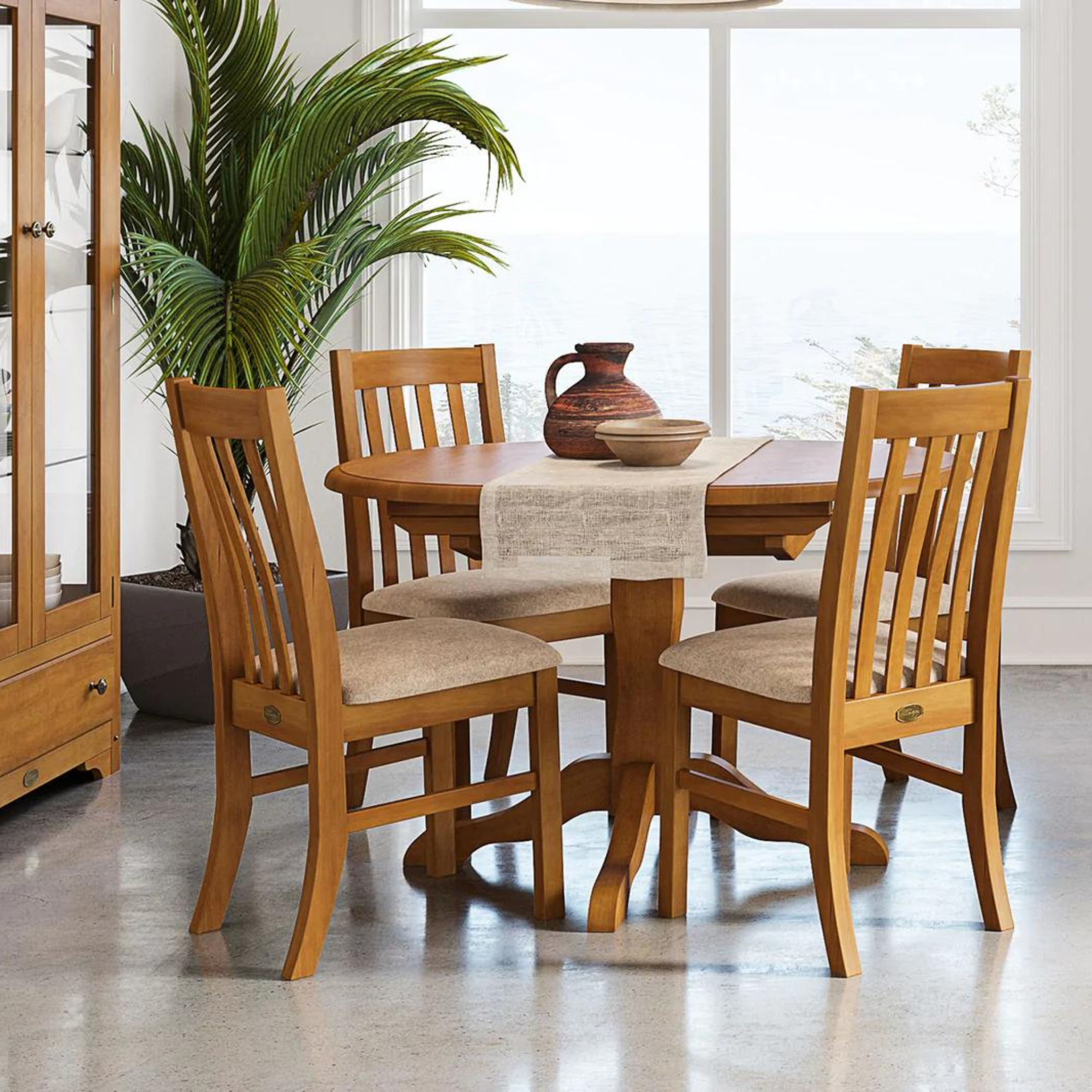 VILLAGER 1050 ROUND EXTENSION DINING TABLE | NZ MADE