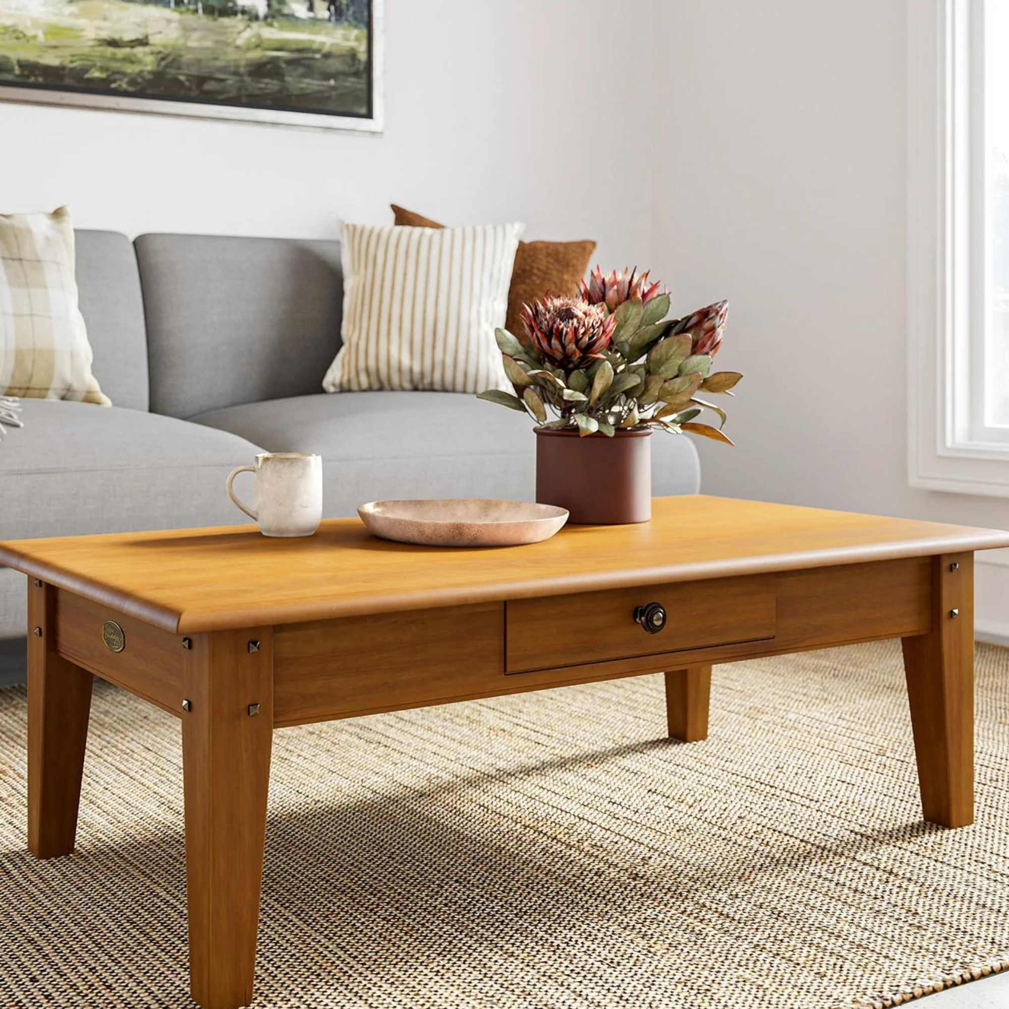 VILLAGER COFFEE TABLE | WITH OR WITHOUT DRAWER | NZ MADE